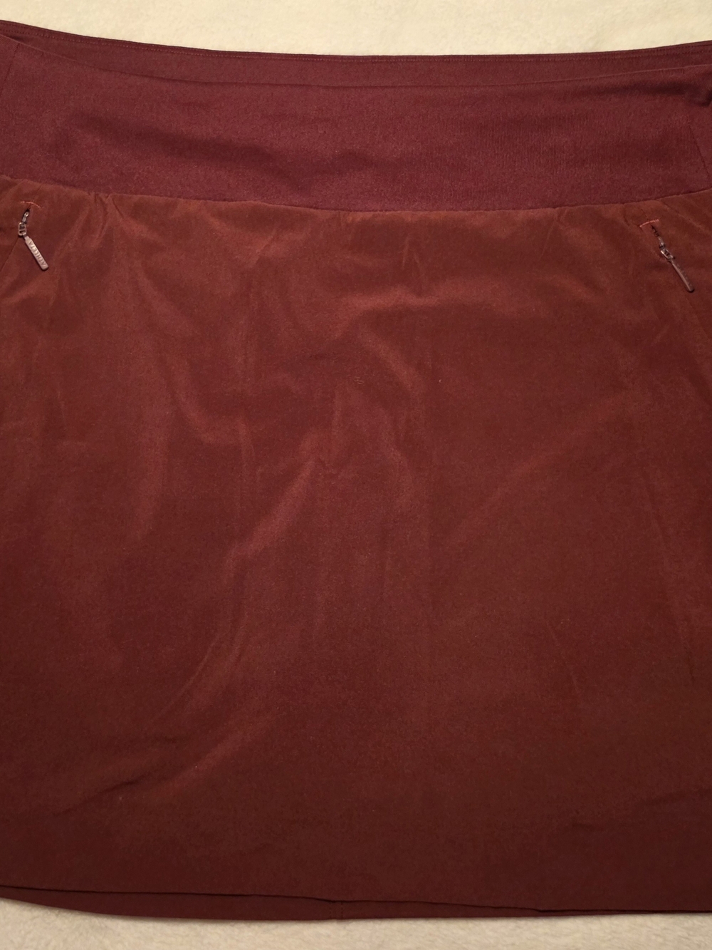 Athleta Soho Skort in Red Deep Burgundy/rust Color
